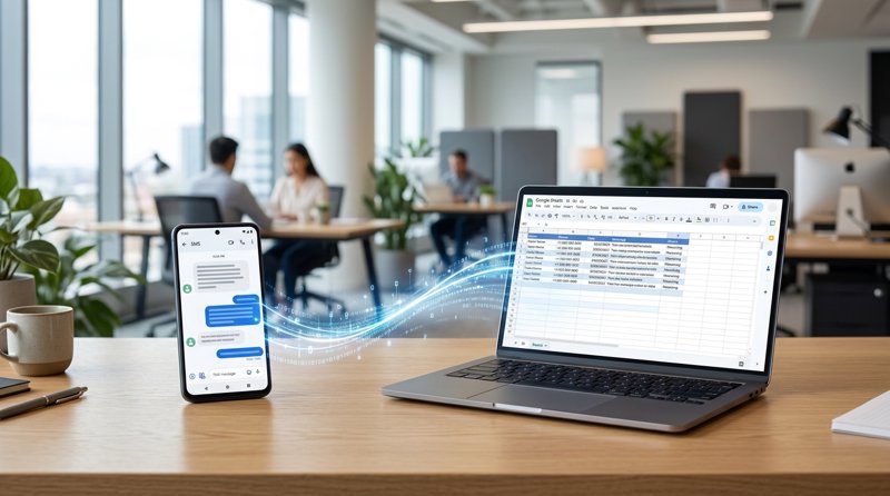 android sms 서비스와 google sheets 연결 가이드