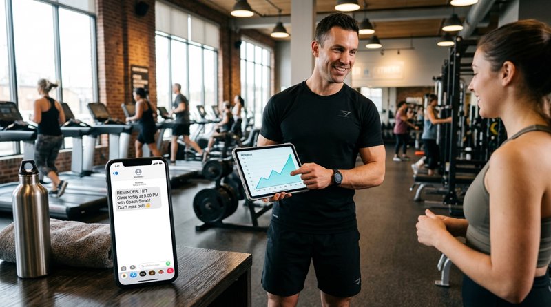 Gym Class SMS Reminders: Boost Attendance, Reduce No-Shows