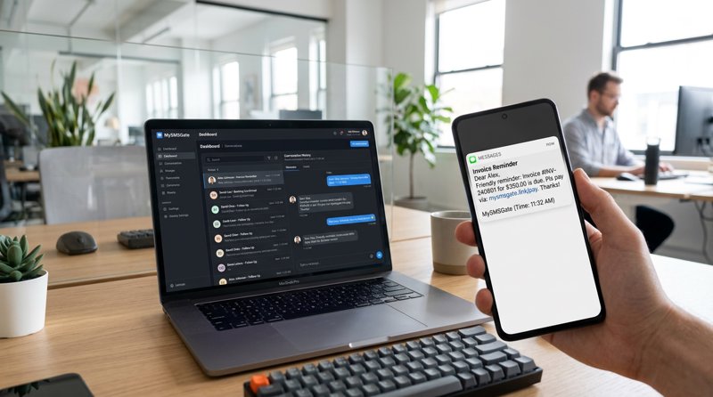 Automate Invoice Reminder SMS with MySMSGate