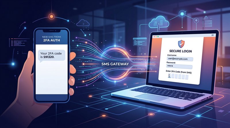 Jak funguje SMS brána pro 2FA a proč zvolit MySMSGate