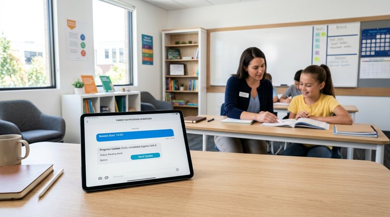 Tutoring Center Parent Notification SMS Guide
